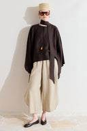 Sabriella Linen Poncho Blouse
