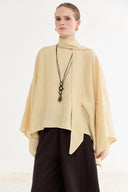 Sabriella Linen Poncho Blouse