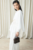 Shawl Collar Belted Set