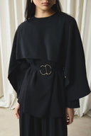 Shawl Collar Belted Set