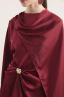 Satin Brooch Suit