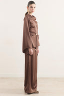 Satin Set with Brooch