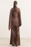 Satin Set with Brooch