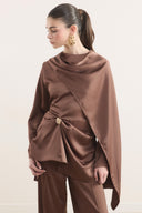 Satin Set with Brooch