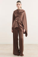 Satin Set with Brooch