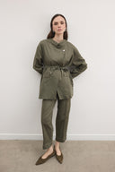 Selen Wrap Denim Set
