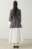Selene Plaid Collar and Cuff Shirt