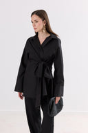 Semi-Tie Front Dacron Shirt