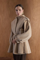 Senova Epaulet Detailed Goldfox Coat