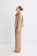 Sera Gold Buttoned Jacquard Coat