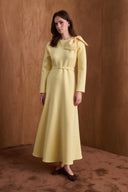 Serena Puffed Dress with Shoulder Bow