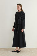Serenity Bow-Detailed Skirt Set