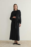 Serenity Bow-Detailed Skirt Set