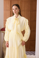 Shary Shawl Collar Suit with Tie