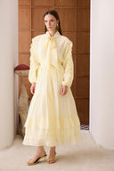 Shary Shawl Collar Suit with Tie