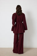 Siena Shoulder Brooch Trouser Set