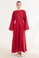 Siena Flared Linen Dress