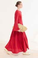 Siena Flared Linen Dress