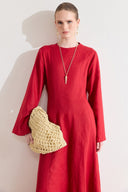 Siena Flared Linen Dress