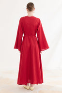 Siena Flared Linen Dress