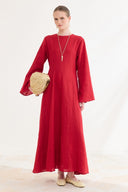 Siena Flared Linen Dress
