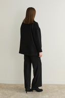 Glitter Wool Snap-Button Jacket
