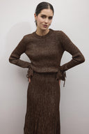 Glitter Knit Skirt Set