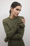 Glitter Knit Skirt Set