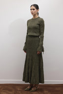 Glitter Knit Skirt Set