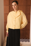 Sindy Gold-Buttoned Dacron Shirt