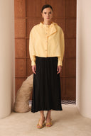 Sindy Gold-Buttoned Dacron Shirt