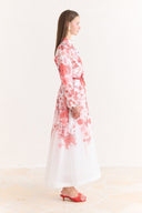 Solvera Floral Print Flared Dress
