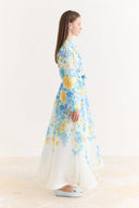 Solvera Floral Patterned Flared Dress