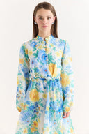 Solvera Floral Patterned Flared Dress
