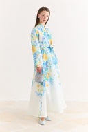 Solvera Floral Patterned Flared Dress