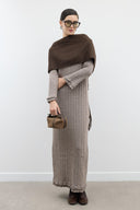 Sophia Mini Ruffle Detail Belted Knit Dress