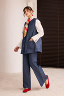 Spedy Denim Vest Set