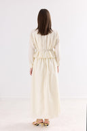 Stemia Belted Dacron Skirt Set
