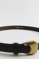 Leather Belt with Strap Buckle