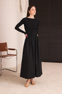 Suzena Balloon Skirt Dress