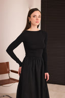 Suzena Balloon Skirt Dress