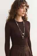 Stone Detailed Layered Necklace