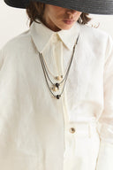 Stone Detailed Layered Necklace