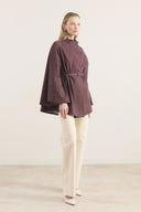 Jeweled Denim Poncho