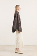 Embellished Denim Poncho