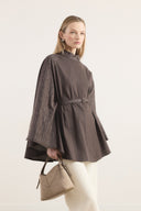 Embellished Denim Poncho