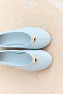 Buckle Detail Leather Ballerinas