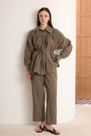 Tyler Ruched Front Crinkle Set