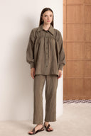 Tyler Ruched Front Crinkle Set