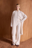 Long Cardigan and Trousers Set